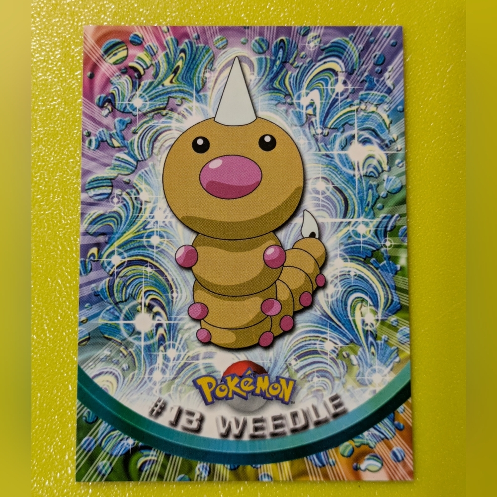 WEEDLE #13 | Vtg. POKEMON TV Animation Edition | Topps 1999 | VG+